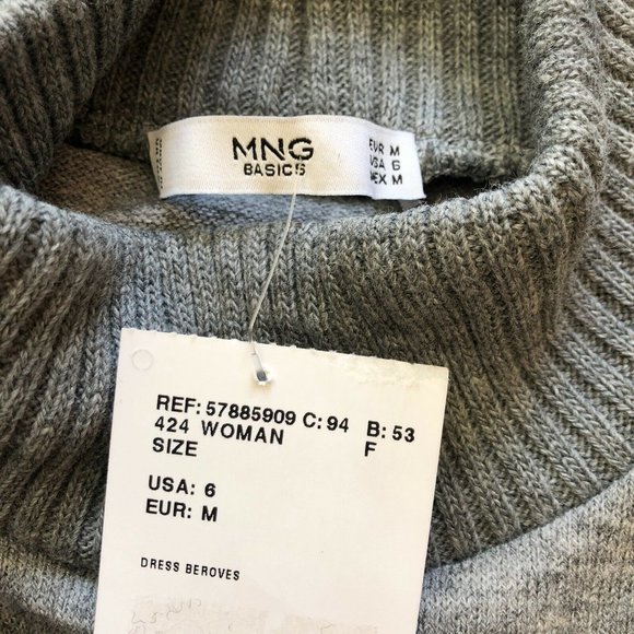 MNG Sweater Dress Gray NWT - Picture 5 of 6